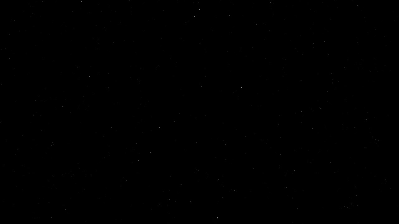 Estrellas parpadeantes animadas en un cielo nocturno oscuro