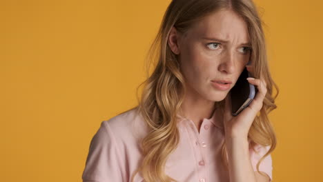 Caucasian-woman-having-a-call-on-smartphone.