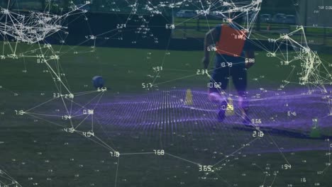 Animación-Del-Procesamiento-De-Datos-Sobre-Diversos-Jugadores-De-Fútbol-Masculinos-Haciendo-Ejercicio.