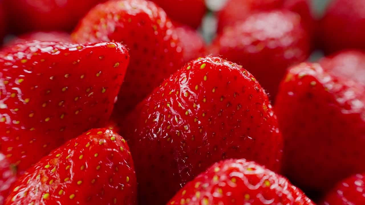 신선한 딸기 의 클로즈업