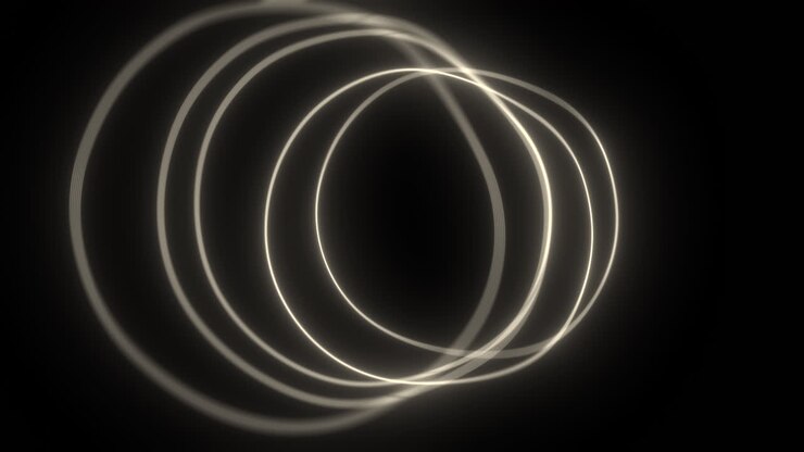 Túnel circular luminoso abstracto
