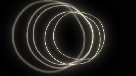 túnel de círculo brillante abstracto