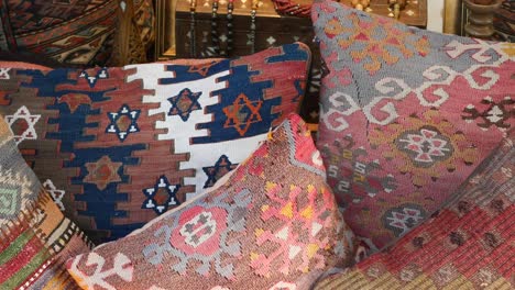 colorful turkish kilim pillows