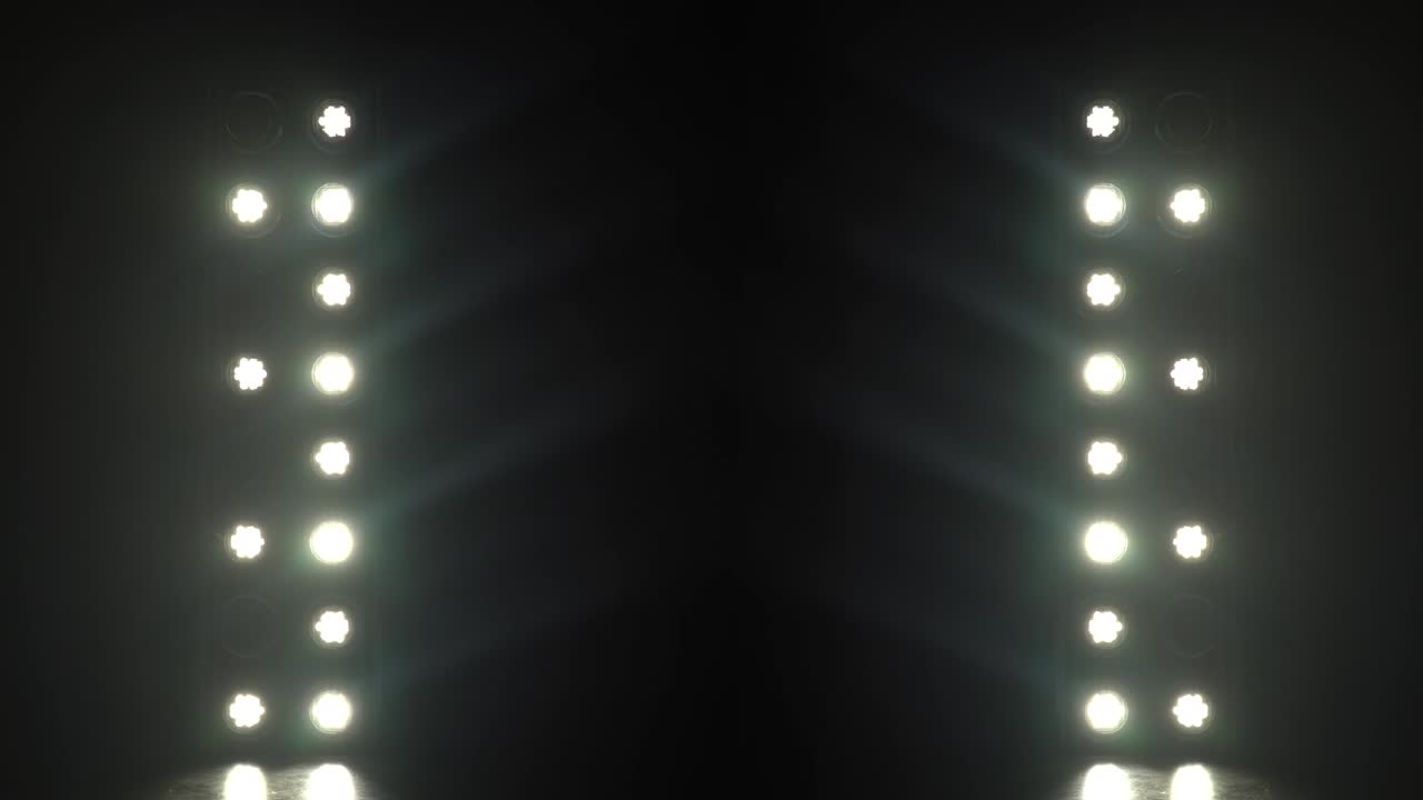 Background of blinking light bulbs
