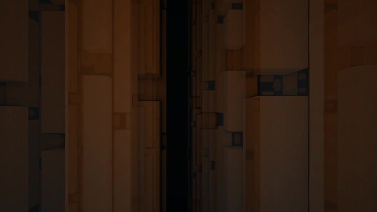 Movendo-se Através de um Corredor Abstrato de Blocos Geométricos
