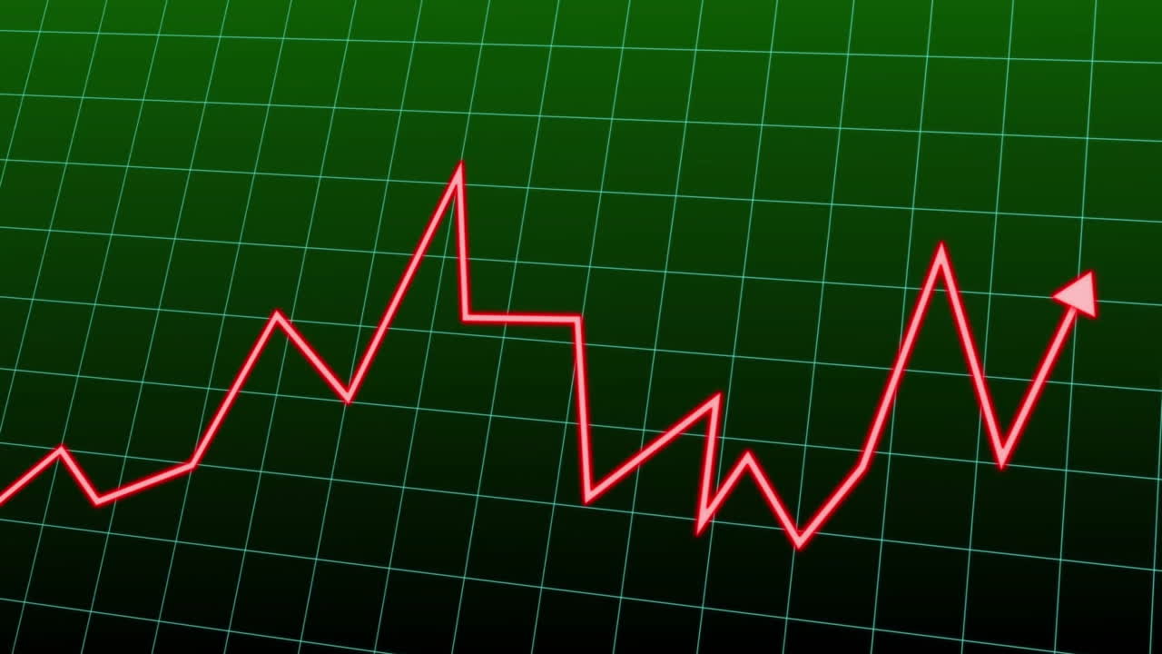 Animation of red diagram on black background