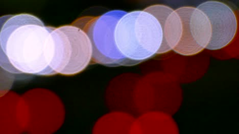 blurred city lights at night