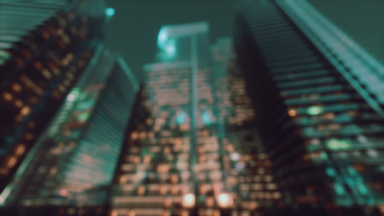 luz nocturna urbana abstracta bokeh fondo desenfocado