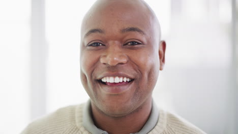 Portrait-of-a-mature-African-American-man's-face