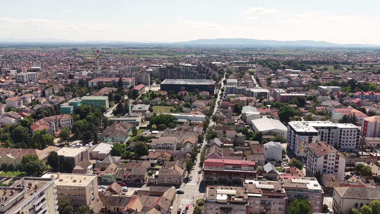 vista aérea de un paisaje urbano