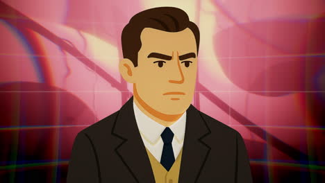 cartoon businessman portrait