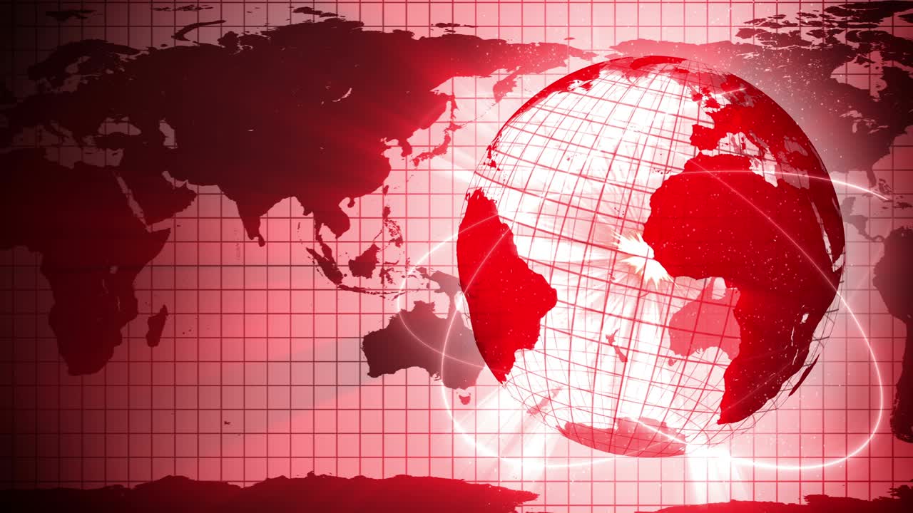 pandemia de infección. tierra global con puntos rojos de infección. concepto de elementos médicos. enfermedad o prevención. cuidado de la salud. control infeccioso. curación de virus. animación de bucle.