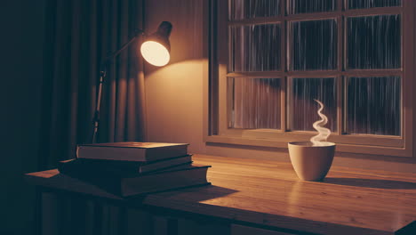 lectura de la noche lluviosa