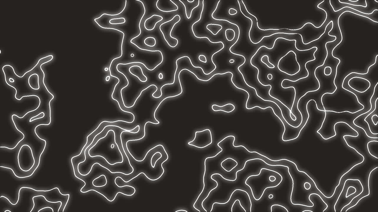 Animation of moving white lines over black background