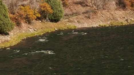 Flowing-Stream-At-Black-Canyon-Of-The-Gunnison-National-Park-In-Colorado,-United-States