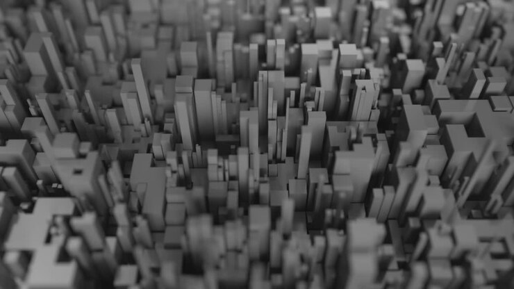 4K Abstract Cubic Background.