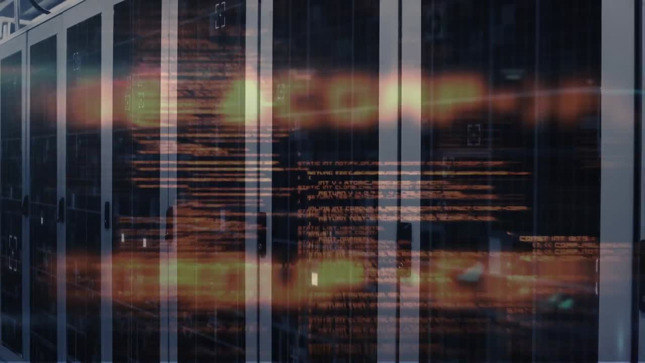Animation of data processing over computer servers