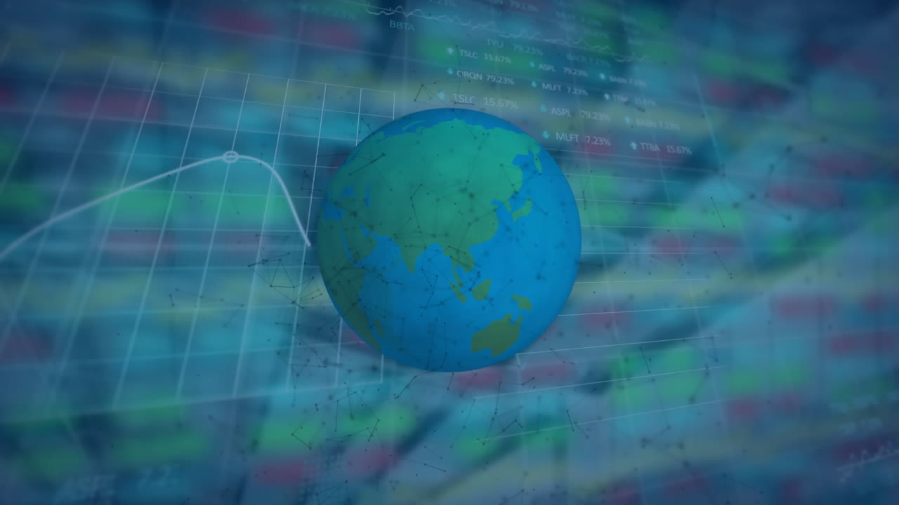 animación del globo sobre el procesamiento de datos