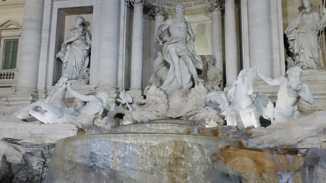 Fontana di Trevi at night, Rome, Italy