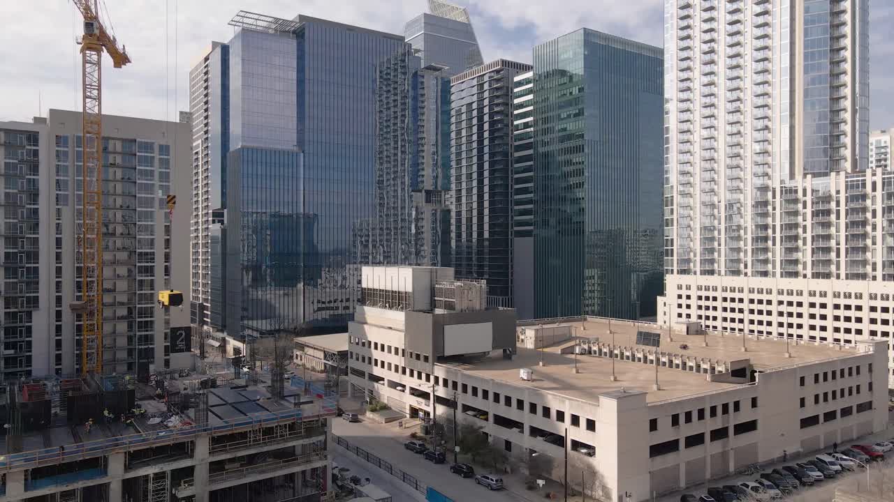 오스틴 텍사스. 도심 지역, 4k 드론 영상