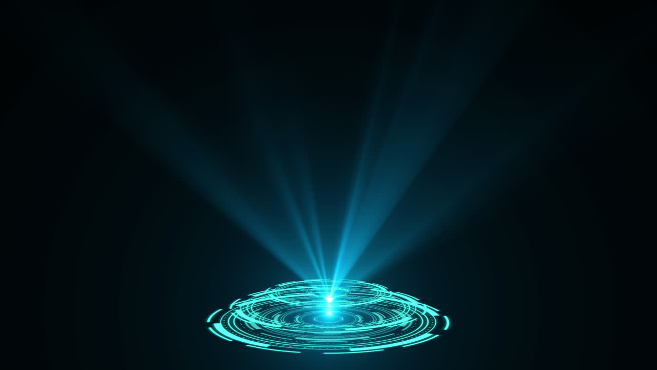 Blue Digital Futuristic Light