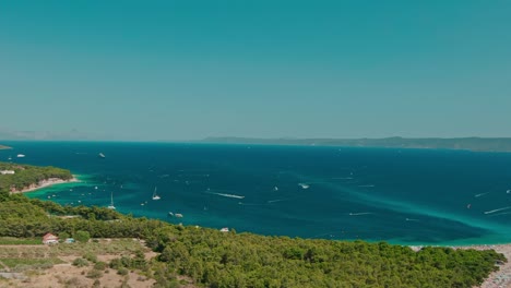 croacia costa aérea playas azul agua naturaleza limpio soleado vacaciones