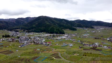 skyline aerial view in nagano