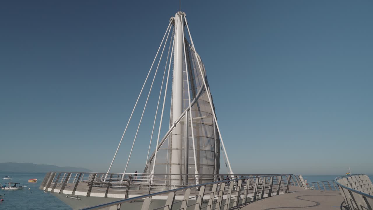 Bridge architecture on a clear day