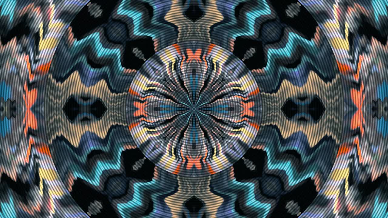 patrón caleidoscópico psicodélico