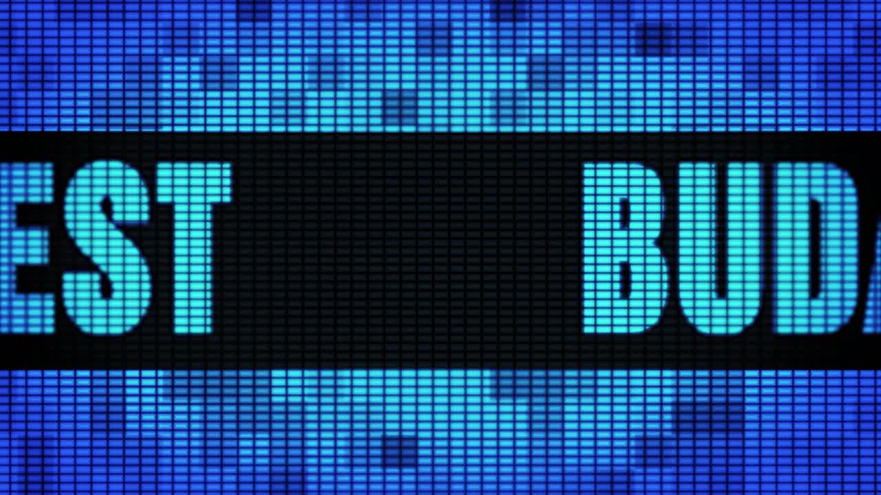 Budapest on LED Screen