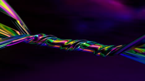 renderizado en 3d de imágenes abstractas iridescentes