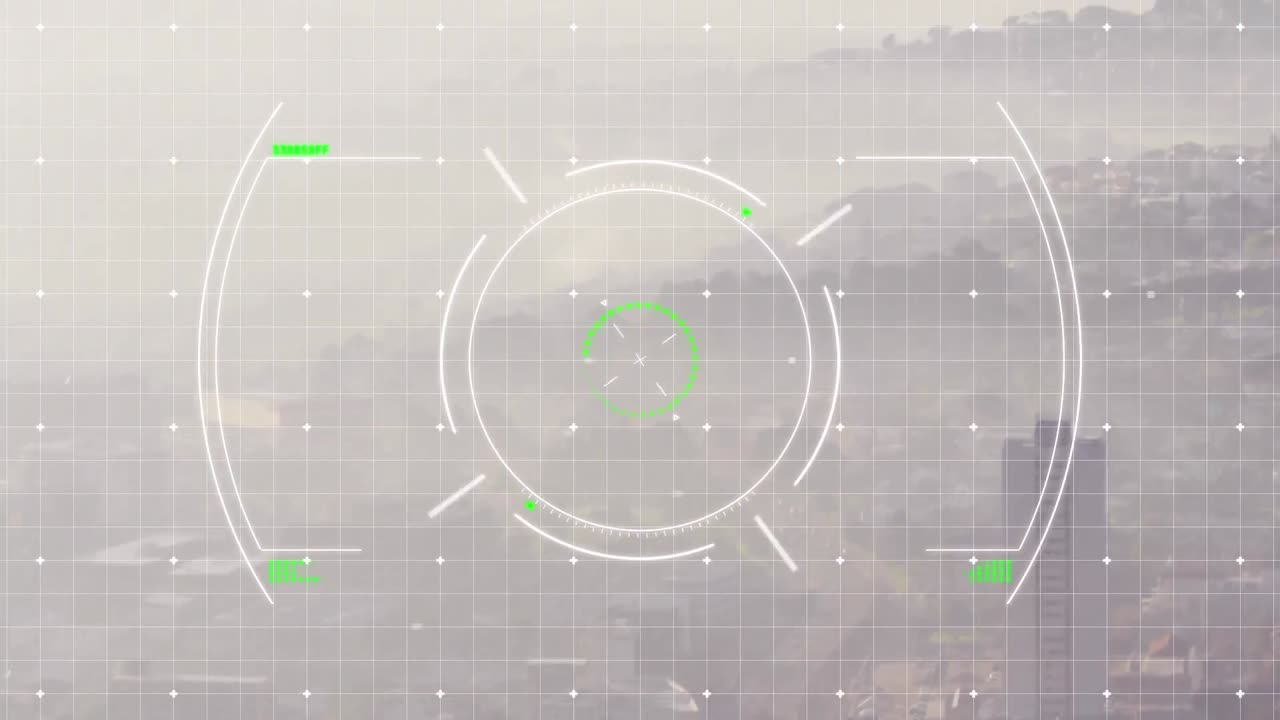 도시 풍경 위의 스 ⁇  스캐닝의 애니메이션