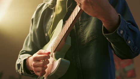 man playing guitar