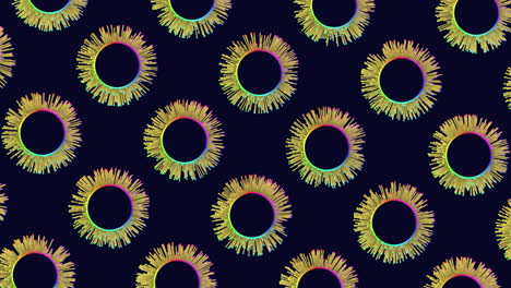 Vibrant-symmetrical-pattern-colorful-circles-on-black-background