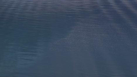 calm river surface ripples drone shot. blue turquoise sea water texture.