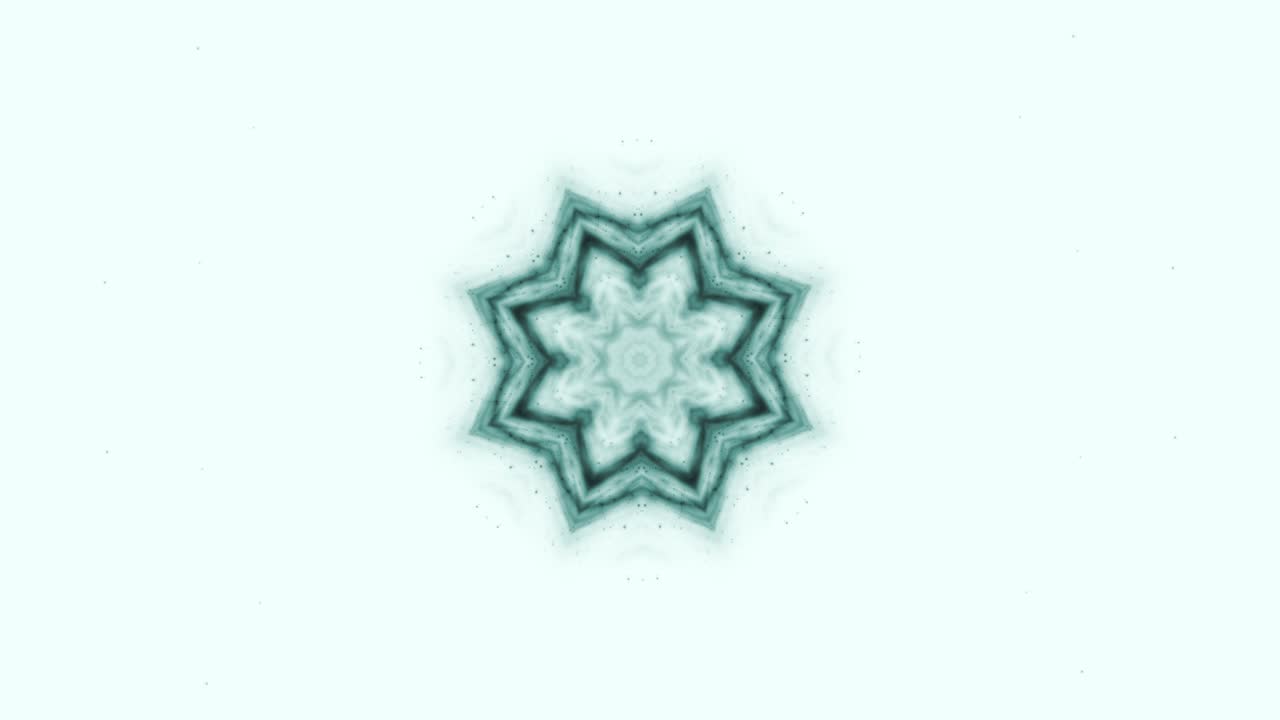 칼레도스코프 시스 잉크 패턴: 4k 추상 백색과 파란색 모션 그래픽 배경, 요가, 클럽, 쇼, 만달라, 프랙탈 애니메이션, 아름다운 밝은 장식, 원활한 루프