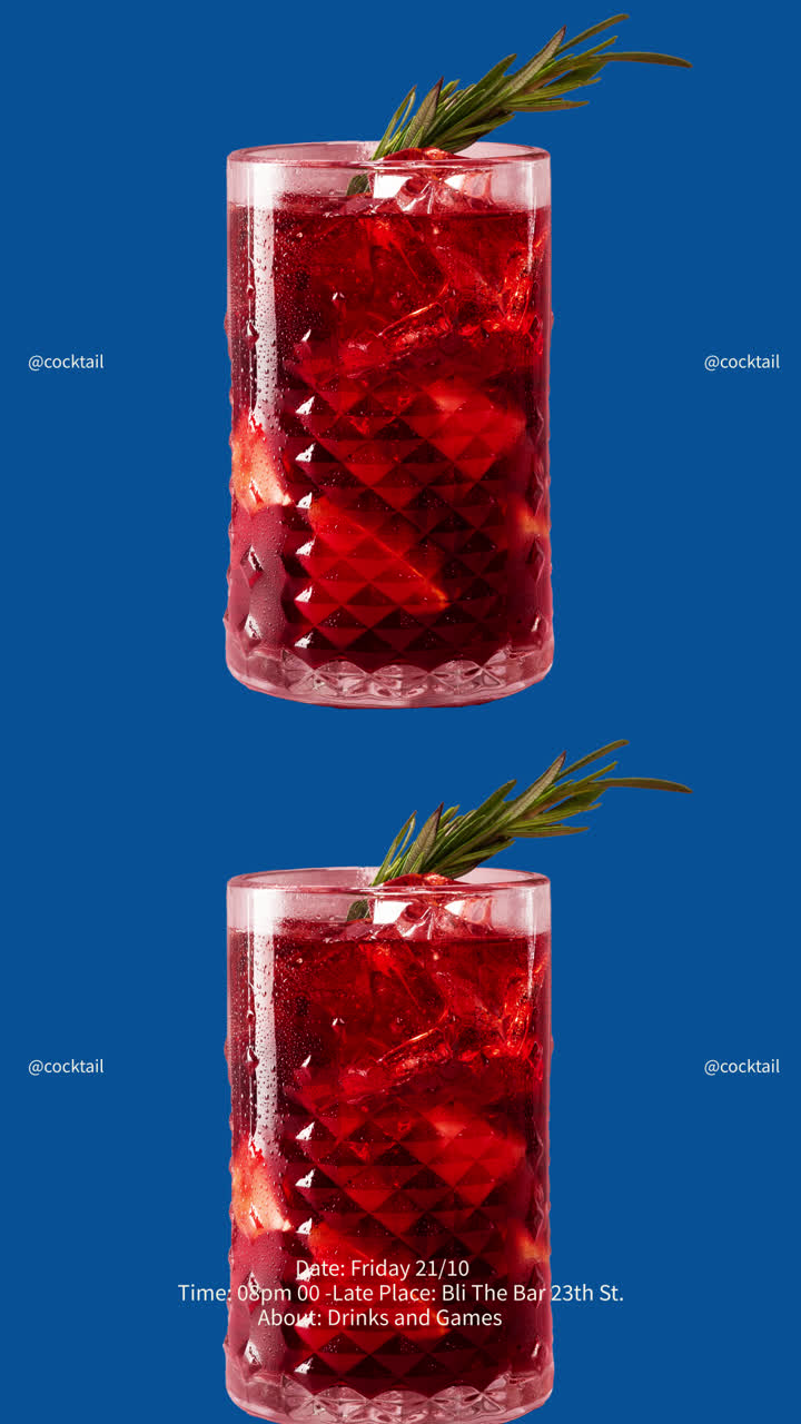 Cherry Ice Cocktail Promotion