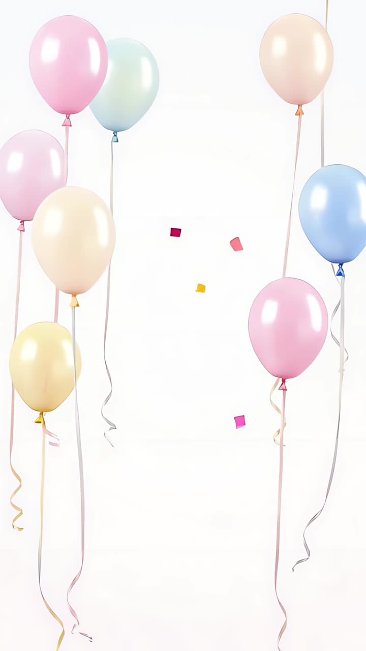 Sfondio di compleanno con palloncini