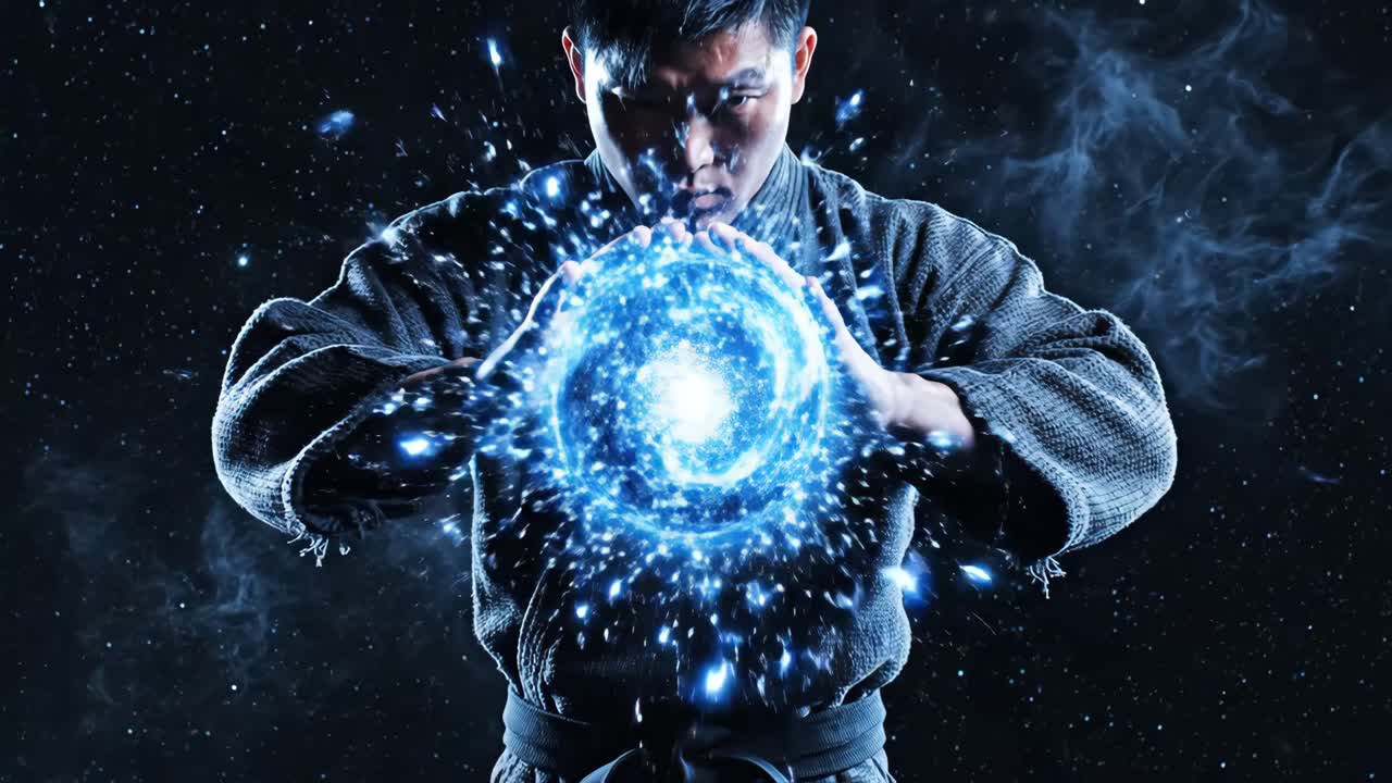 Man with Energy Ball