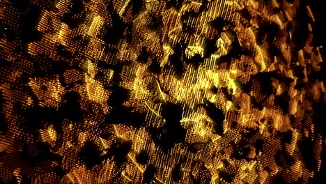 abstract digital motion background loop gold