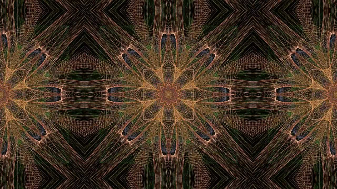 la animación. el mandala giratorio, el caleidoscopio.