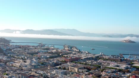 antena: vista del paisaje y del paisaje urbano del área de la bahía de san francisco parte 03, vista de drones