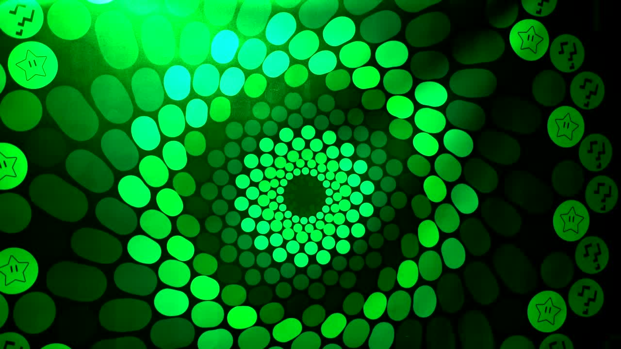Spinning hallucination on a wall - 4K