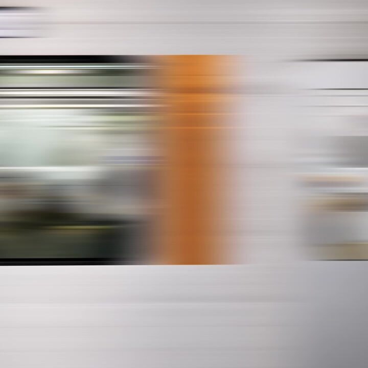 Motion Blurred Subway Train