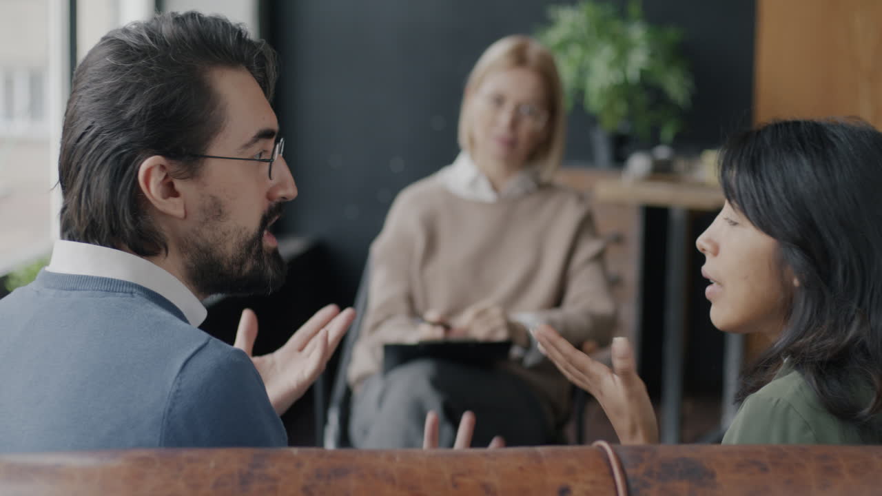 sesión de terapia de pareja