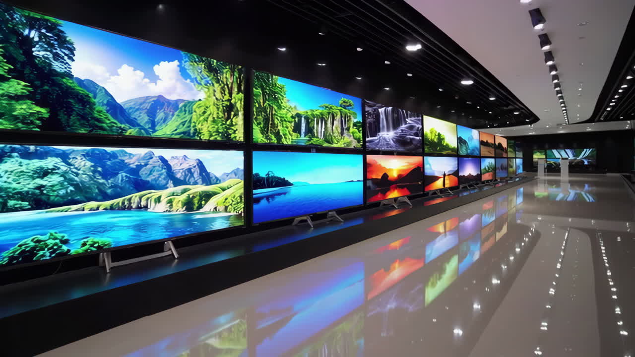 Television Display Showcase