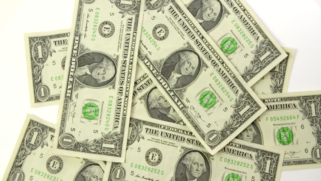 미국 달러 지폐 평면도 4k