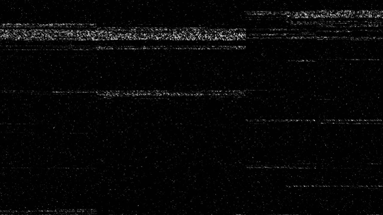 Retro TV Static with Flickering Horizontal Lines