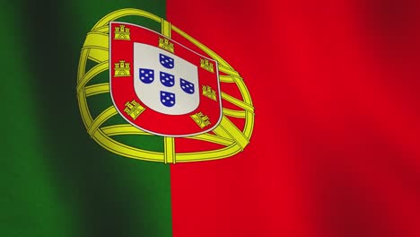 portugal background flag waving patriot nation - seamless video loop animation