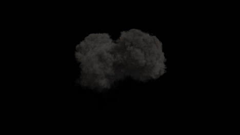 efecto de explosión y humo